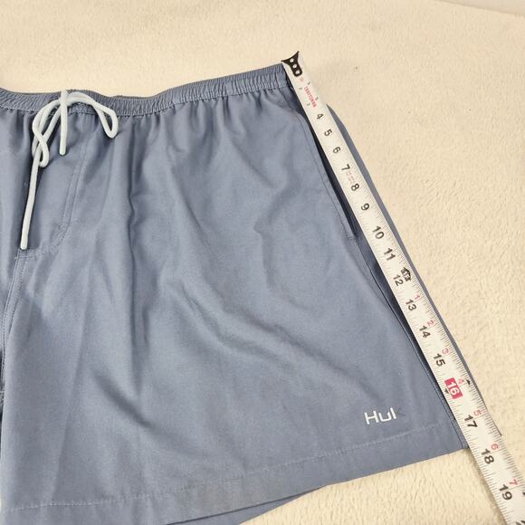 HUK Pursuit Volley Swim Shorts Mens XL Blue Performance Fishing Lined Hybrid - Picture 4 of 10